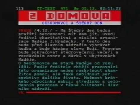 Telkáč je viac než len tv program! ČT1 - přehled pořadů 5. 12. 1993 a výběr z teletextu ČT ...
