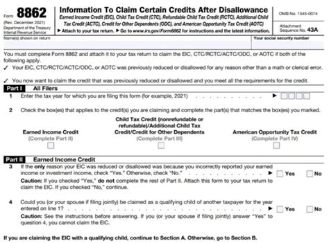 Form 8862 Turbotax How To Claim The Eitc The Complete Guide