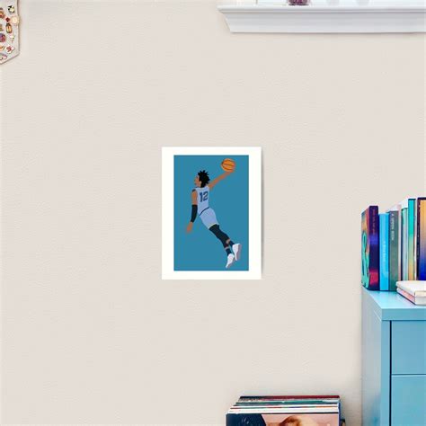 Ja Morant Dunk Art Print For Sale By Patormsby17 Redbubble