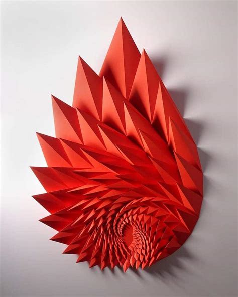 3d Paper Sculpture Transforms The Material Into Dazzling Tessellations