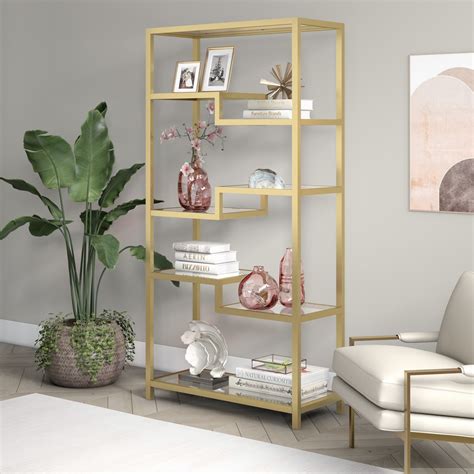 Bookcase Gold Kaley Furniture