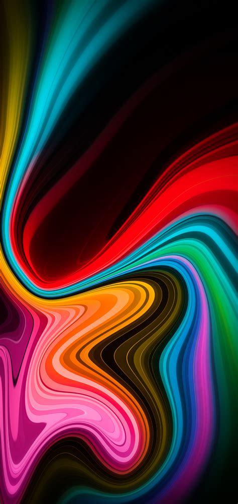 1080x2280 New Colors Formation Abstract 4k One Plus 6huawei P20honor