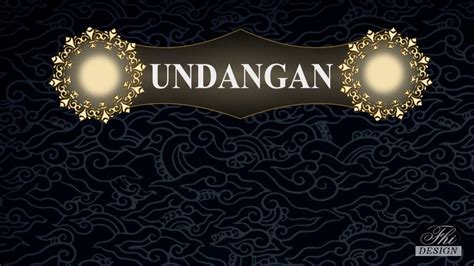 Background Undangan Pernikahan Batik Sketsa
