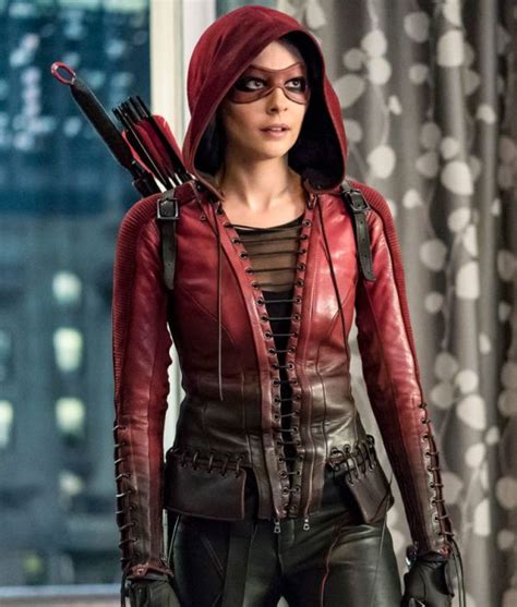 speedy willa holland thea queen red leather jacket thea queen arrow tv thea queen arrow