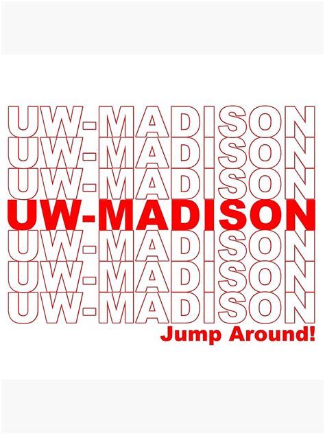 Uw Madison Thank You Design Poster By Abbycody13 Redbubble