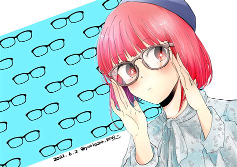 Safebooru 1girl Absurdres Arima Kana Bangs Blush Colored Skin Glasses