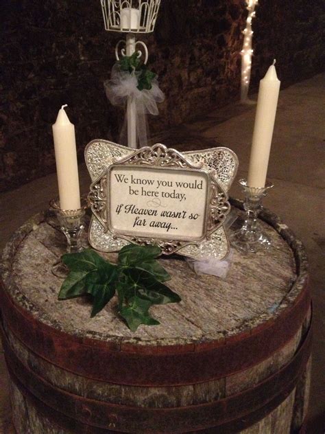 Such A Sweet Way To Remember Loved Ones On Your Wedding Day Wedding