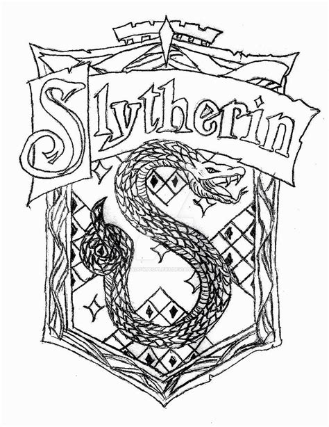 Black white red green blue yellow magenta cyan. The Slytherin Crest by xXShadowPeopleXx on DeviantArt