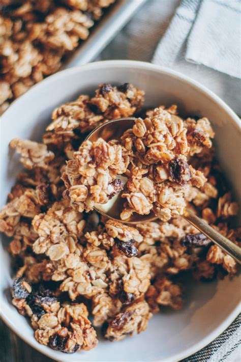 Oatmeal Raisin Granola Healthienut Easy To Follow Plant Forward Recipes