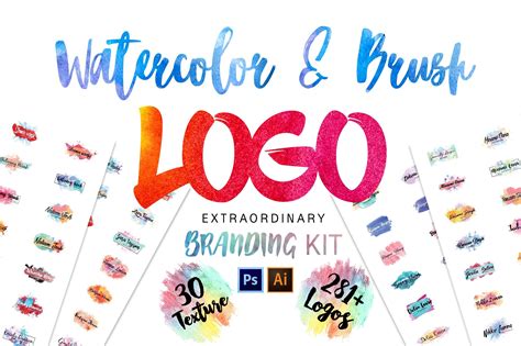 Procreate Brush Logos Branding Kit | Logo branding, Branding kit, Branding