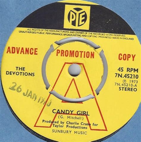 The Devotions Candy Girl Releases Discogs