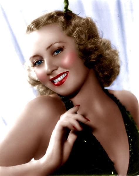Joan Blondell Color By Brendajm Copyright 2018 Golden Age Of Hollywood Classic Hollywood Old