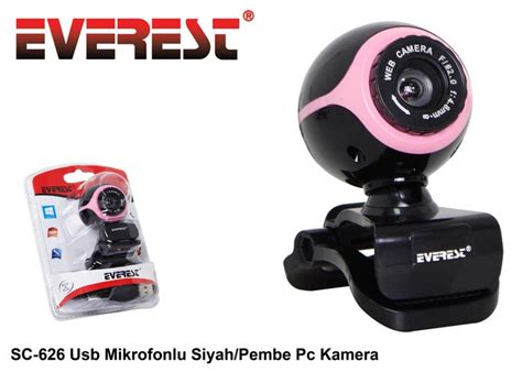 Everest Sc 626 Usb Mikrofonlu Siyahpembe Webcam Pc Kamera Segment