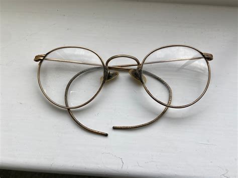 Antique Victorian Era Spectacles Glasses 1 10 12k Gold Filled 19th Century Etsy