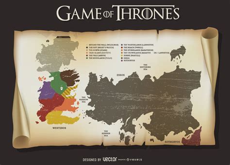 Game Of Thrones Map Vector Download