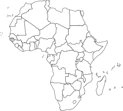 Ghana, cool facts #108 ivory coas. Unlabeled Map Of Africa | Map Of Africa
