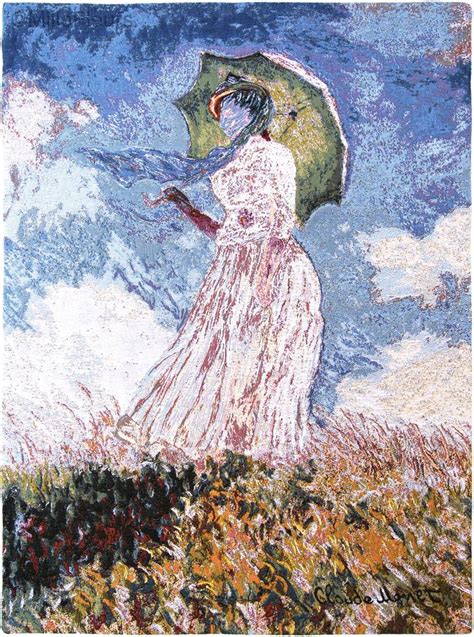 Mujer Con Sombrilla Monet Claude Monet Tapices De Pared Mille