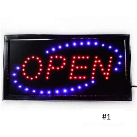Open Led Sign Bright Flashing Light Mode Advertisement Board Electric