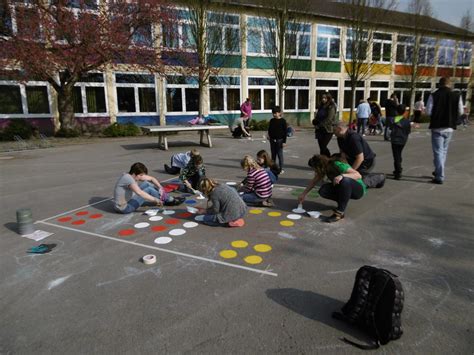 Pfalzschule Bergkamen Schulhof Bemalung 2017