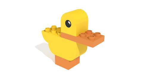 Lego Duplo Duck In 3d Building Instructions Buildin3d