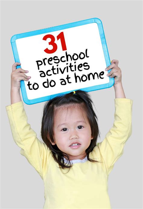 31 Preschool Activities To Do At Home Homeschool Preschool Activities