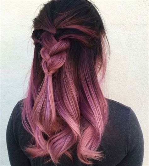 Ombré Hair Rose Framboise Rose Pastel Neon Hair Coloured Hair Dye