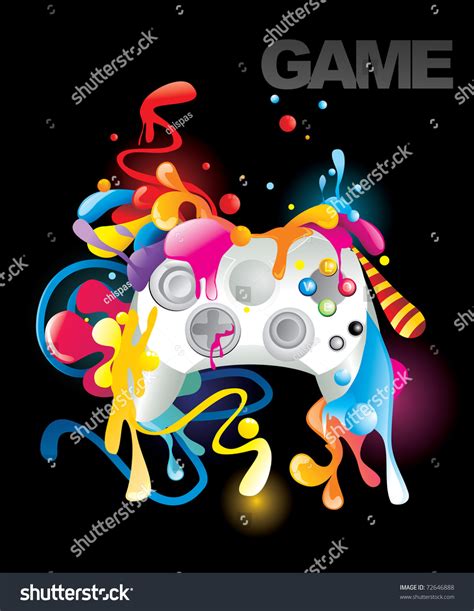 Game Abstract Vector Illustration Stock Vector Royalty Free 72646888