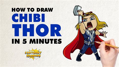 Thor The Most Powerful Avenger How To Draw Thor Chibi In Five