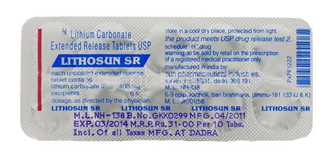 Sara title iii section 302 extremely hazardous substances (40 cfr 355): Buy Lithosun, Lithium Carbonate Tablet ( Generic Eskalith ...