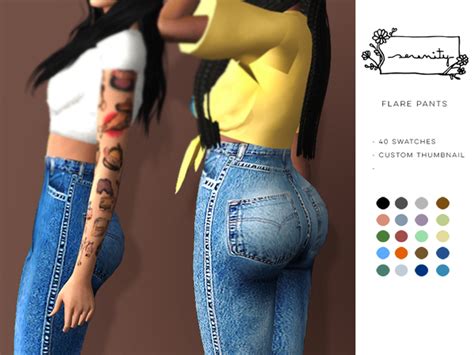 Flare Pants By Serenity Cc At Tsr Sims 4 Updates