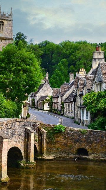 Castle Combe Village In England Wallpaper In 360x640 Resolution