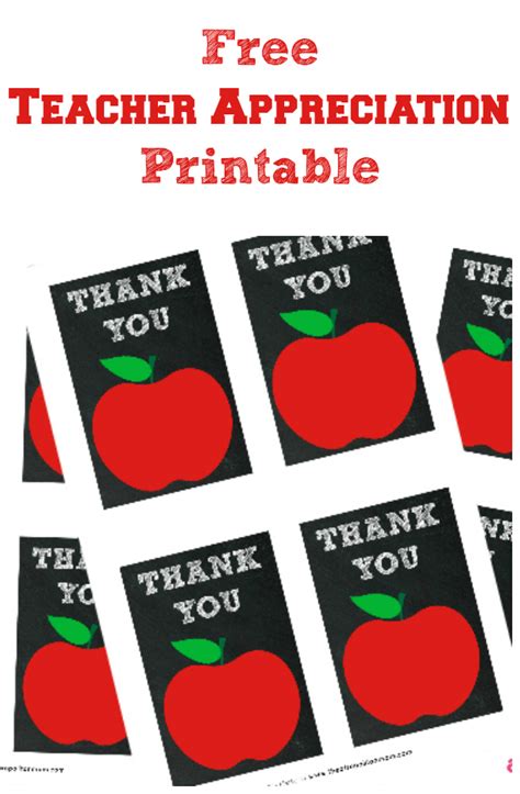 Free Teacher Appreciation Cards