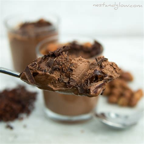 Nutella Coconut Hazelnut Chocolate Mousse Nest And Glow