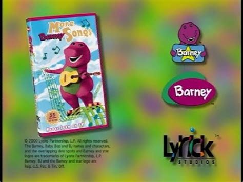 Closing To Barney More Barney Songs 1999 VHS YouTube