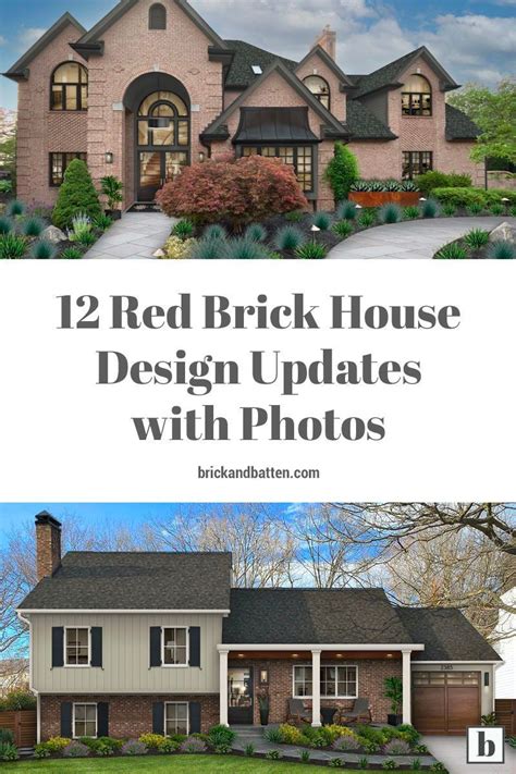 12 Red Brick House Design Updates With Photos Brickandbatten Red