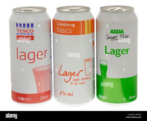 Cans Of Cheap Supermarket Lager Stock Photo Alamy