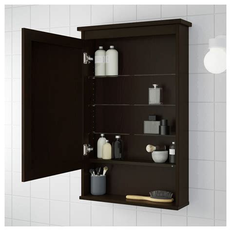 Ikea hemnes shoe cabinet 89x127cm white. HEMNES Mirror cabinet with 1 door - black-brown stain 24 3 ...