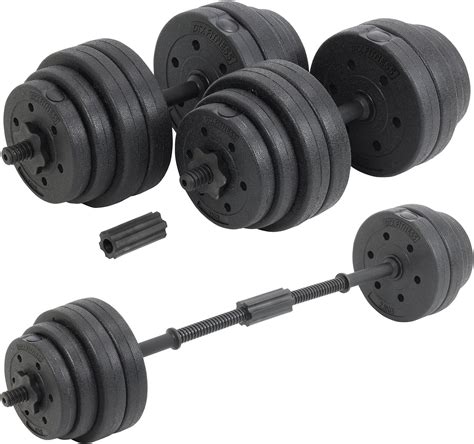 Dtx Fitness 30kg Adjustable Weight Lifting Dumbbell Barbell Bar