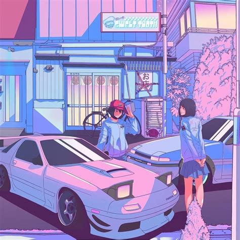 Anime Car Aesthetic Japan Wallpaper Just Sit Back And Relax