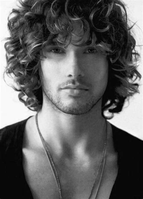 How to make your hair be creative to enhance curls. 15 Collection of Men Long Curly Hairstyles