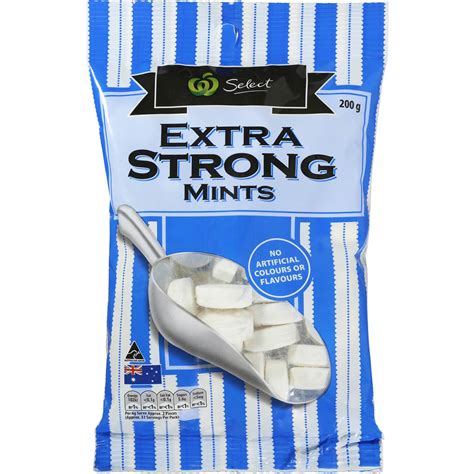 Woolworths Select Extra Strong Mints 200g Woolworths