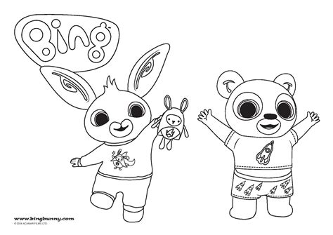 Bing Colouring Pages And Fun At Home In The Playroom