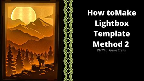 HOW TO MAKE LIGHTBOX TEMPLATE - METHOD 2 | SHADOW BOX | PAPERCUT LIGHT