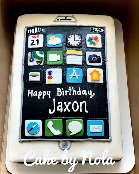 Cell Phone Sheet Cake Sheet Cake Birthday Cake Decorating