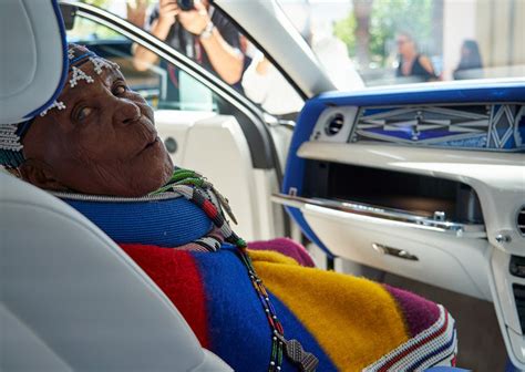 The Mahlangu Phantom Rolls Royce Gets Ndebele Treatment From Dr Esther