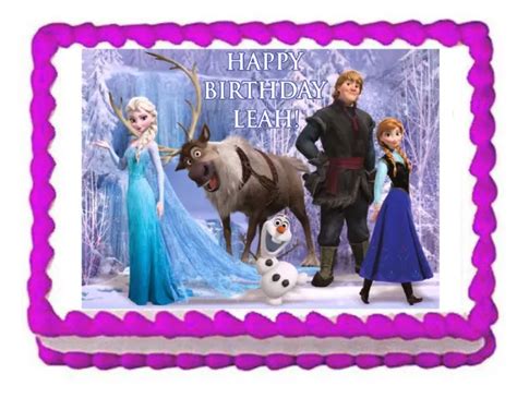 Frozen Edible Party Cake Topper Decoration Frosting Sheet 995 Picclick