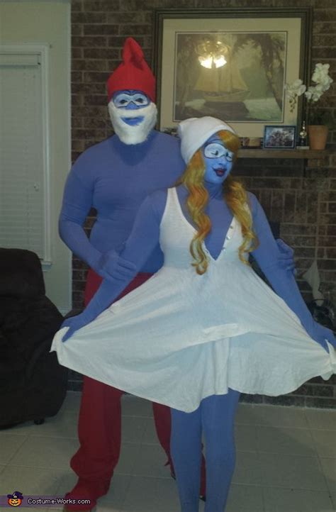 Papa Smurf And Smurfette Halloween Costume Contest At Costume Works Com Smurfette Halloween