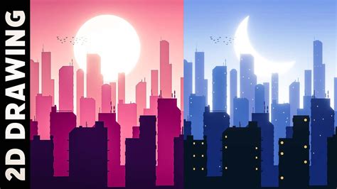How To Easily Draw 2d Cityscapes In Photoshop Ep 07 Youtube