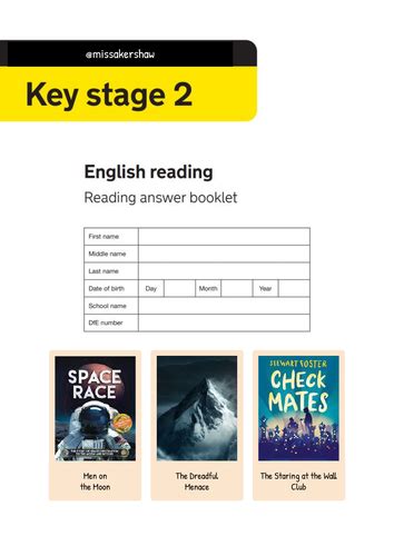 Y6 Sats Style Reading Comprehension Booklet Teaching Resources