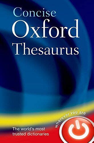 Concise Oxford Thesaurus Hardback By Oxford Dictionaries 9780199215133